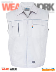 Arbeitsweste weiss-grau CC700
