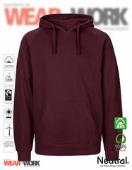 Organic Hooded Sweat bordeaux