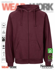 Organic Work Hoodie bordeaux
