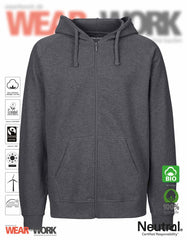 Organic Work Hoodie dunkelgrau