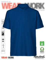 Organic Polo blau