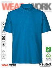 Organic Polo hellblau