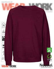 Organic Sweatshirt bordeaux