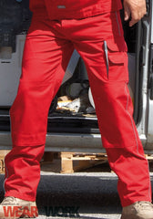 Arbeitshose rot-grau CC709H