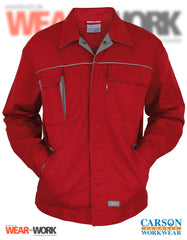 Arbeitsjacke rot-grau CC710