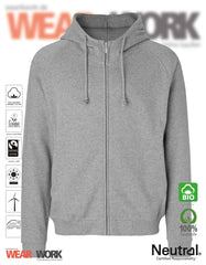 Heavy Organic Hoodie grau
