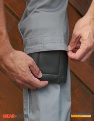 Latzhose grau-schwarz CC726