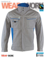 Organic Arbeitsjacke grau Fairtrade