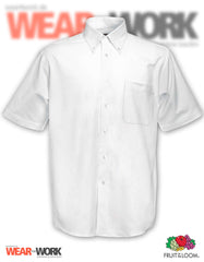 Hemd Oxford weiss kurzarm OX-2