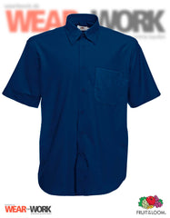 Hemd Oxford marine kurzarm OX-2