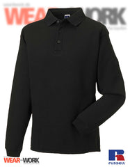Polo Sweat schwarz R-012M