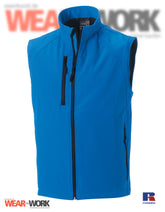 Softshell Weste blau R-141 | azure blue