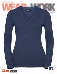 Strickpullover V-Neck marine