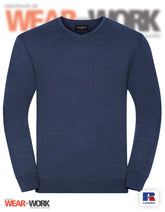 Strickpullover V-Neck marine