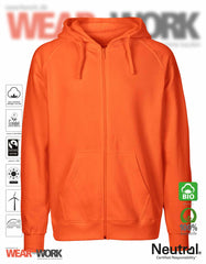 Organic Work Hoodie orange