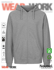 Organic Work Hoodie grau