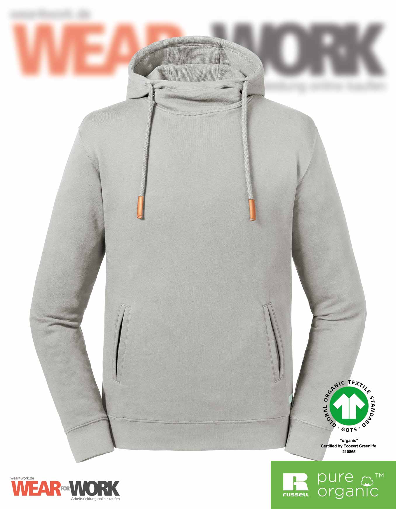 Russell Organic Hooded Sweat