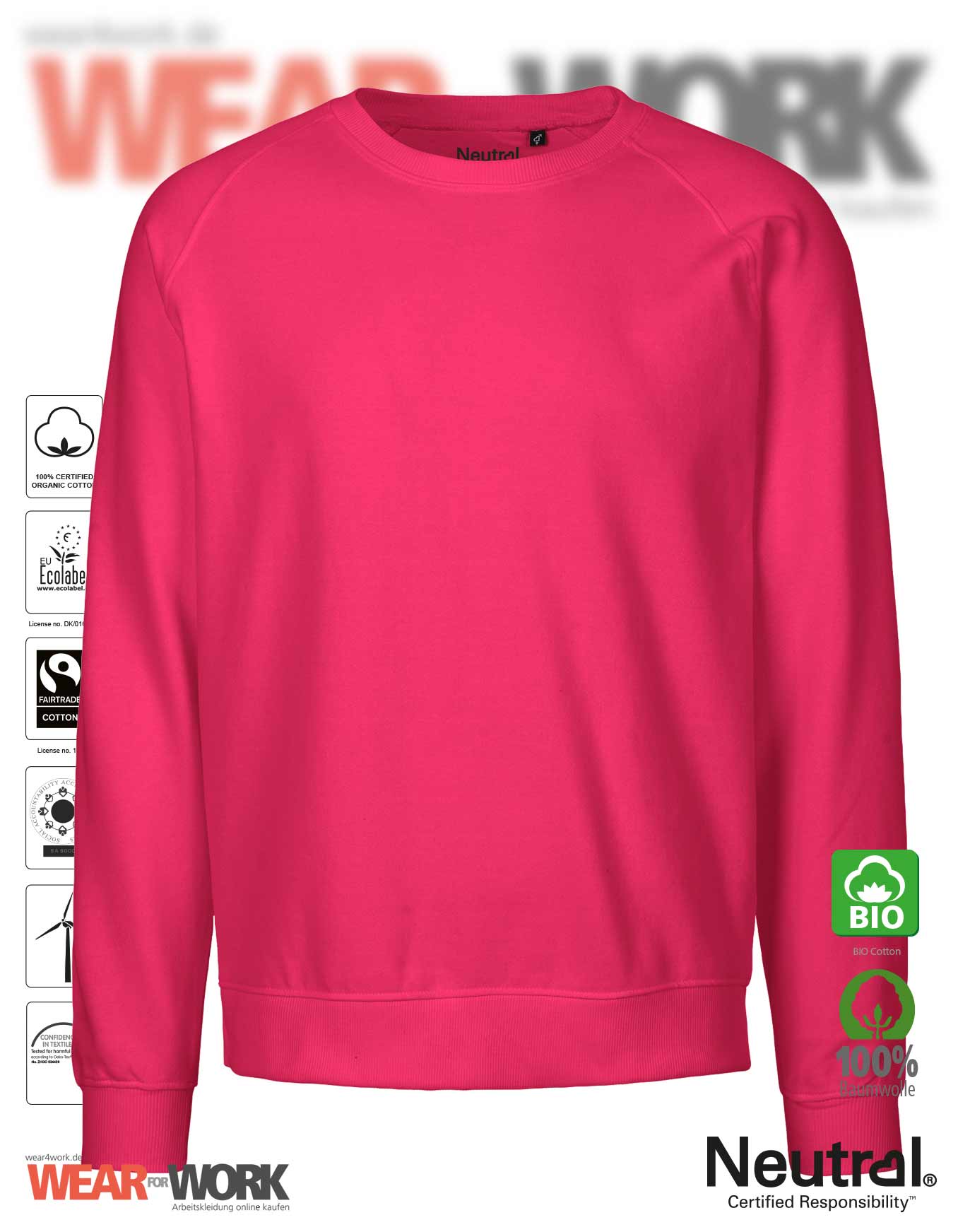 Organic Sweatshirt pink