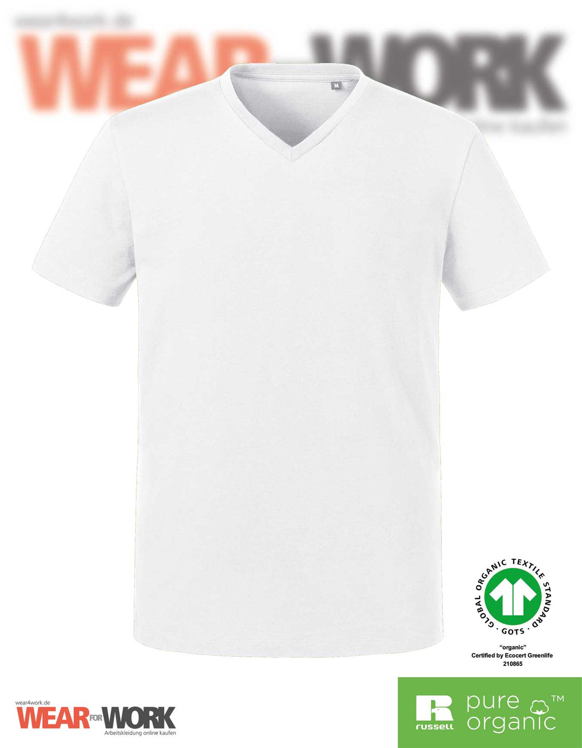Organic V-Neck T-Shirt Herren