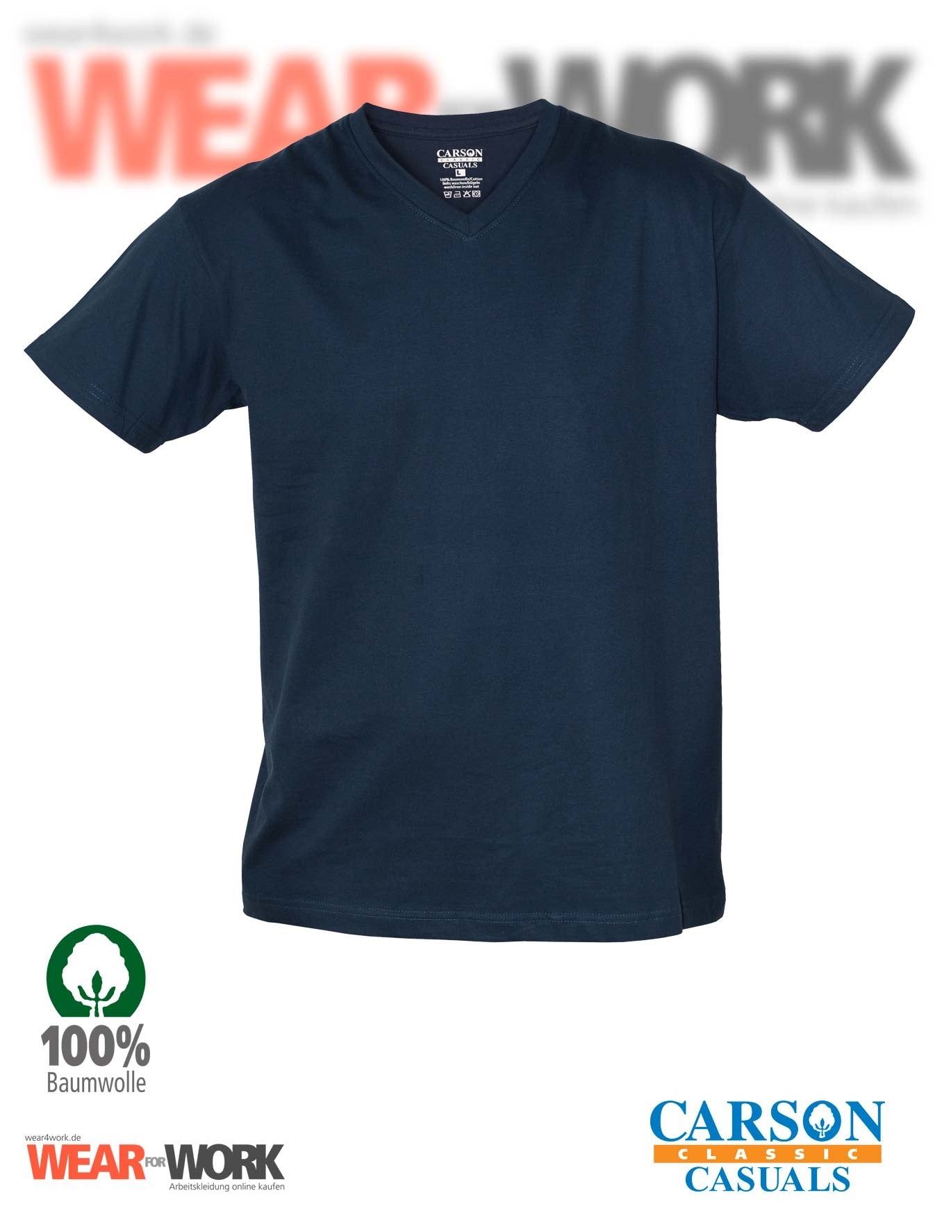 V-Neck T-Shirt marine CVT