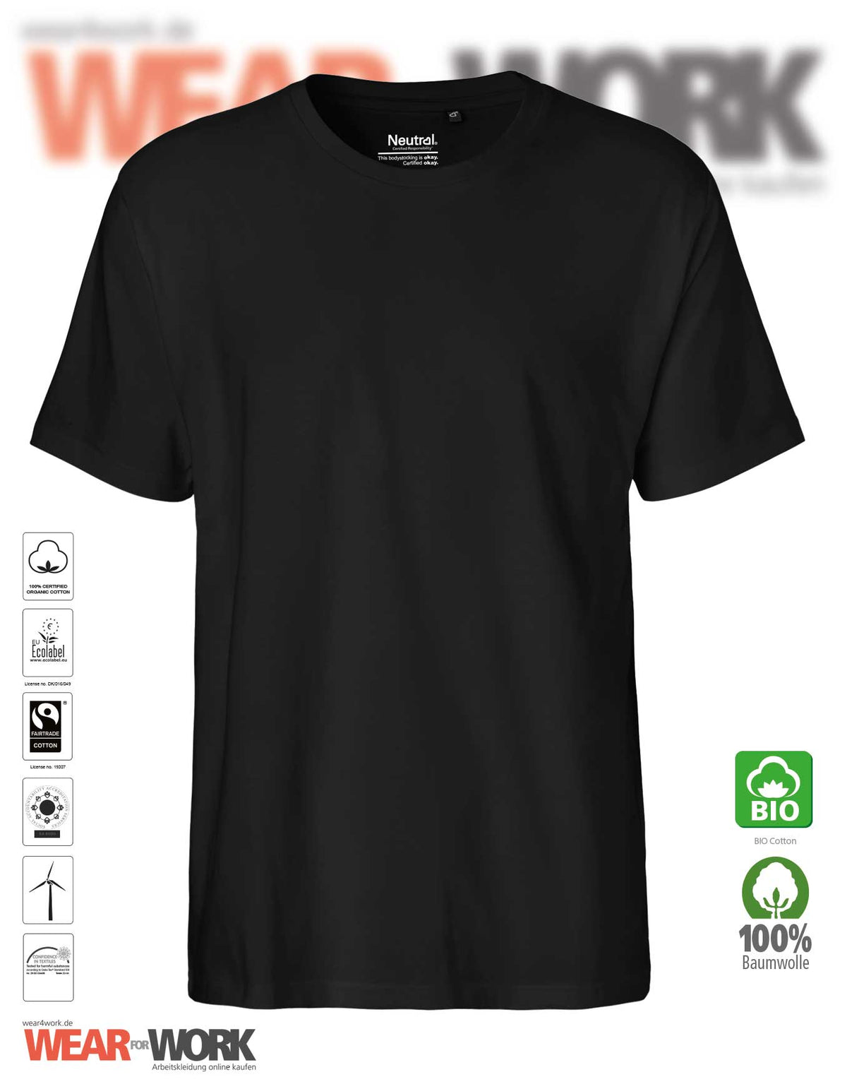 Organic T-Shirt schwarz