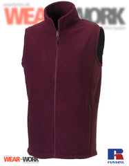 Fleece-Weste burgund R-872M Herren